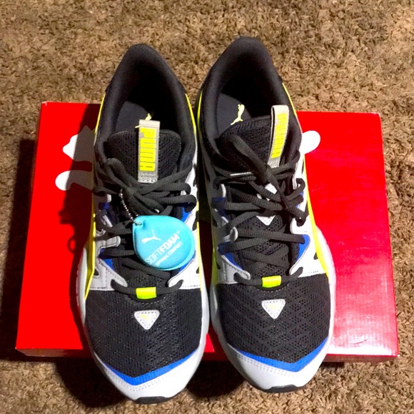 PUMA Other - 🎉PUMA💥SOFT FOME Cell Pharos. (Sz.10) asphalt-high rise gray/black/neon/blue🔥